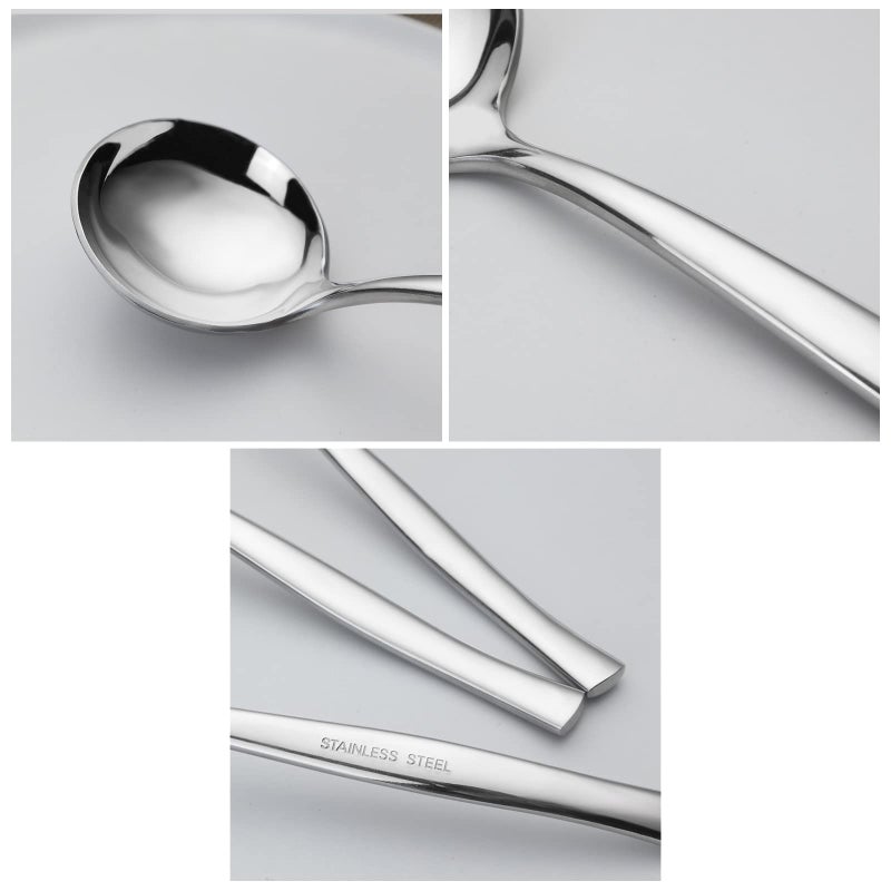 Pekky Small Soup Ladle Spoon, Stainless Steel Gravy Ladle Spoon Set, 4 Pieces - Image 5